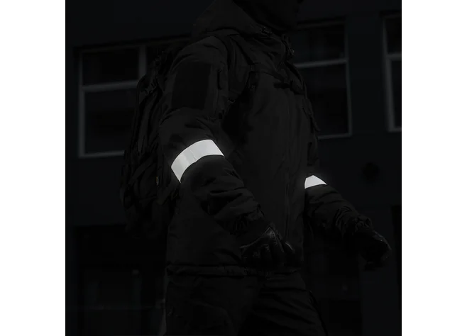 Пов'язка на руку M-Tac світловідбиваюча Large Black Фото 2